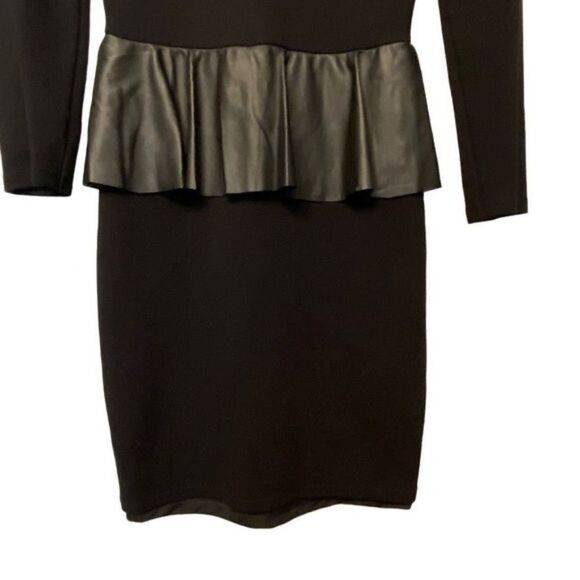 Zara Trafaluc Collection Small Black Peplum Cocktail Dress S - Picture 3 of 11